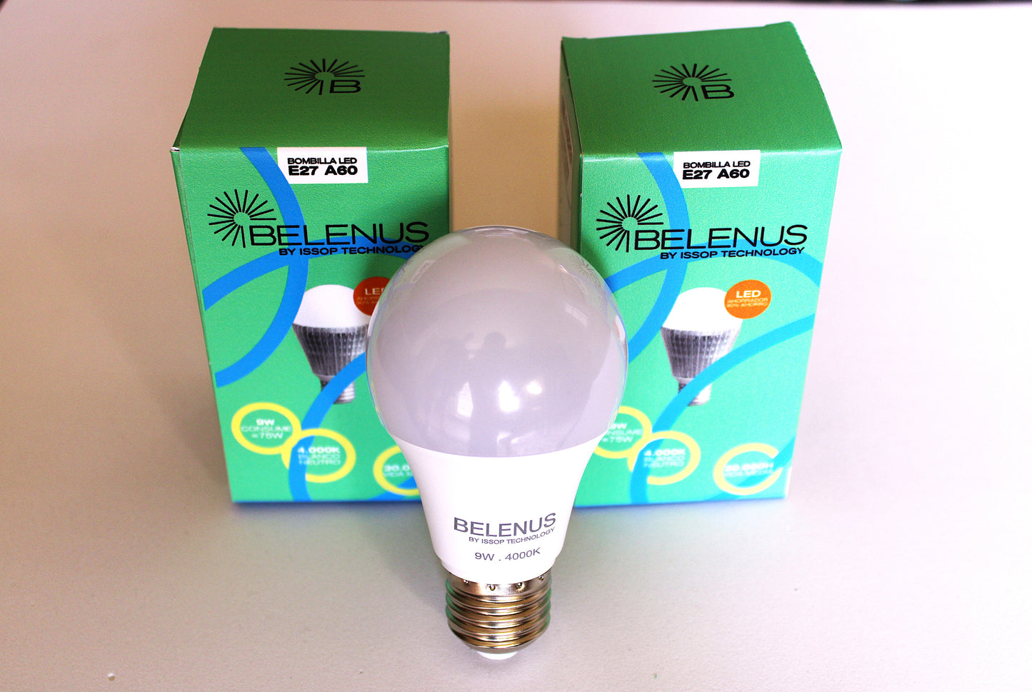 E27 12W 5000K LED bulb, long-lasting neutral white light